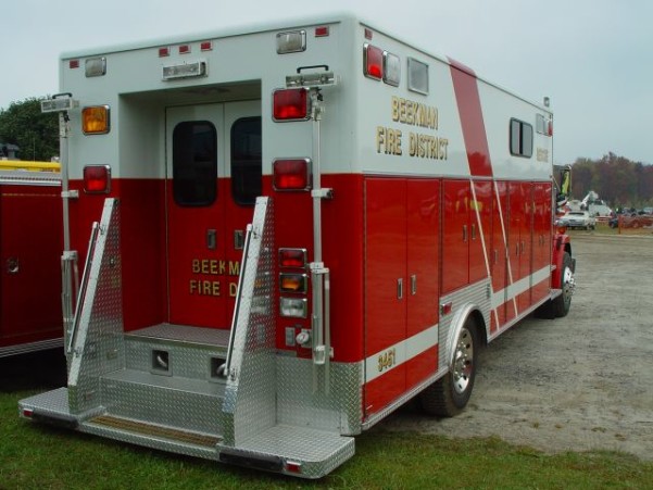 Beekman fire truck and volunteer firefighters